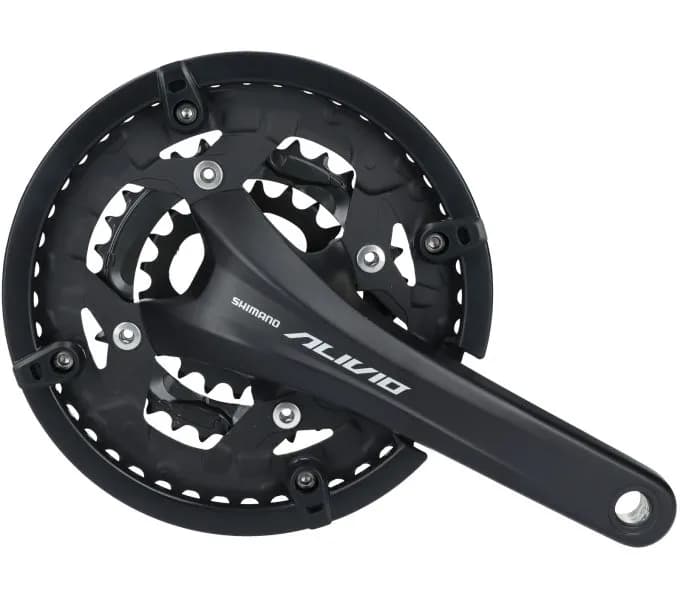 Шатуни Shimano FC-T4060 ALIVIO, 175мм, 44X32X22, інтегрована вісь, захист зірок, без каретки