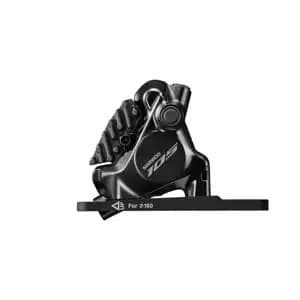 Каліпер гідравл диск гальм Shimano BR-R7170-F, 105, FLAT MOUNT передній адаптер 140/160мм, колодка L05A RESIN PAD(W/FIN)
