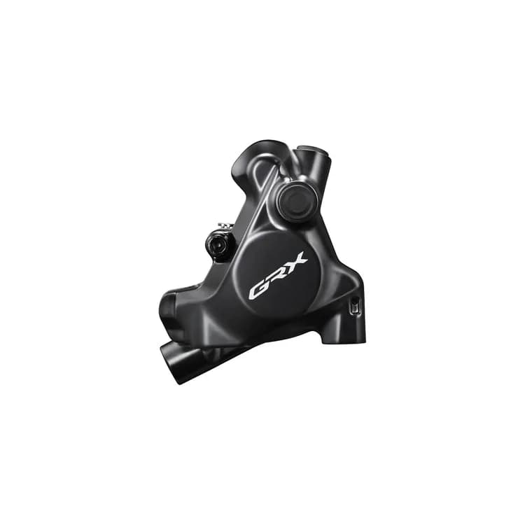Каліпер гідравл диск гальм Shimano BR-RX820, GRX, передній, FLAT MOUNT, 140/160MM ротор, колодка L05A RESIN PAD(W/FIN)