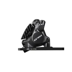 Каліпер гідравл диск гальм Shimano BR-RX820, GRX, передній, FLAT MOUNT, 140/160MM ротор, колодка L05A RESIN PAD(W/FIN)
