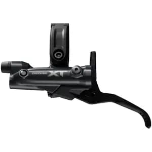 Гальмо гідравл. дискове Shimano M8220 DEORE XT переднє (ліва ручка, 4-поршн каліпер, J-kit гідролінія 1000мм)