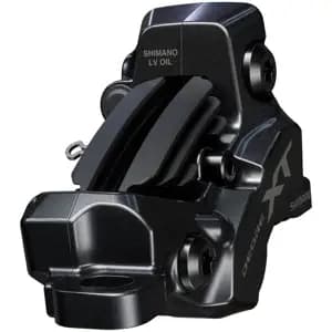 Гальмо гідравл. дискове Shimano M8220 DEORE XT переднє (ліва ручка, 4-поршн каліпер, J-kit гідролінія 1000мм)