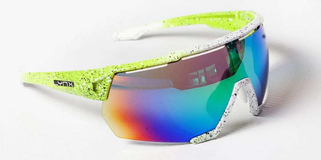 Окуляри LYNX Omaha Race shiny green / white with black spot