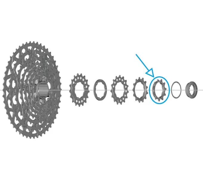 Зірка касети Shimano CS-LG700, 11зуб.
