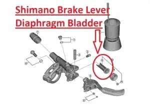 Діафрагма гальмівної ручки Shimano BL-M820