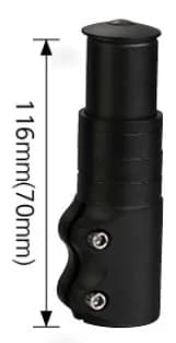 Подовжувач штоку вилок Kenli KL-4025-116 на шток Ø: 28,6 мм, висота: 116 мм, під виноса A-Head