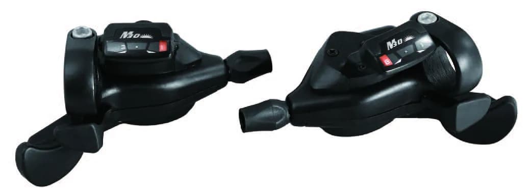 Манетки SunRace DLM33 R7/L3, ліва/права, на 3/7 швидкостей з дисплеєм передач
