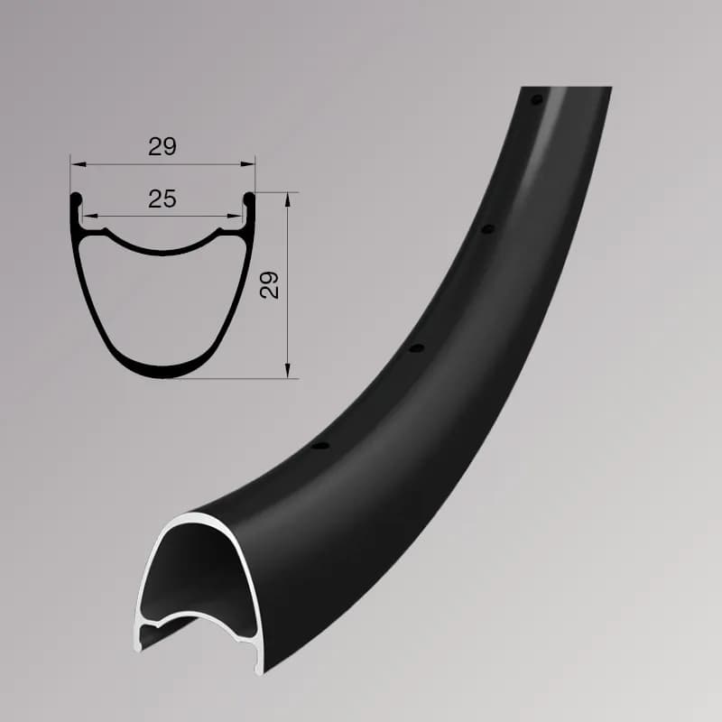 Обід Remerx S-DISC RX 5025, 28'', 622x25, 24 отв., FV, чорний анодований, E-Bike, безкамерний