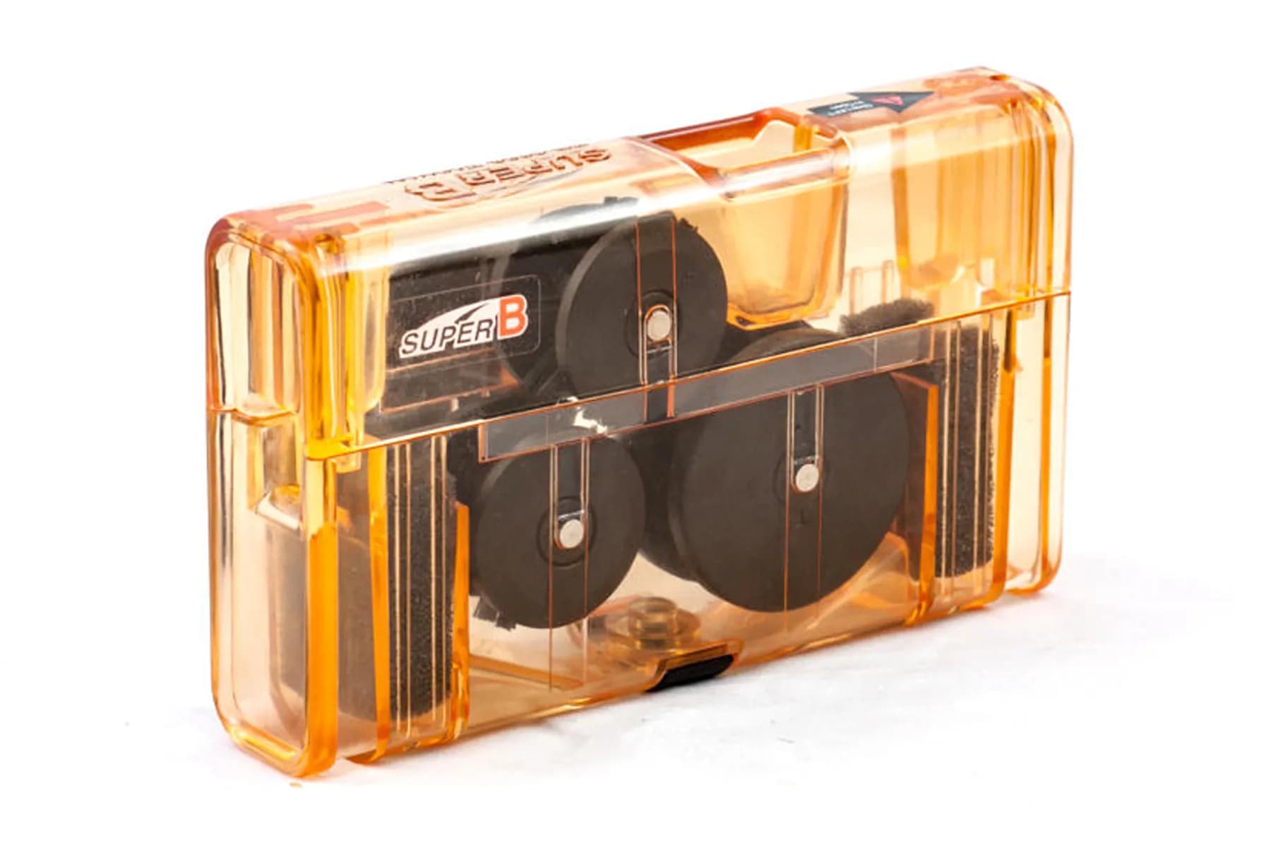 Мийка ланцюга SuperB з ручкою прозора помаранчева