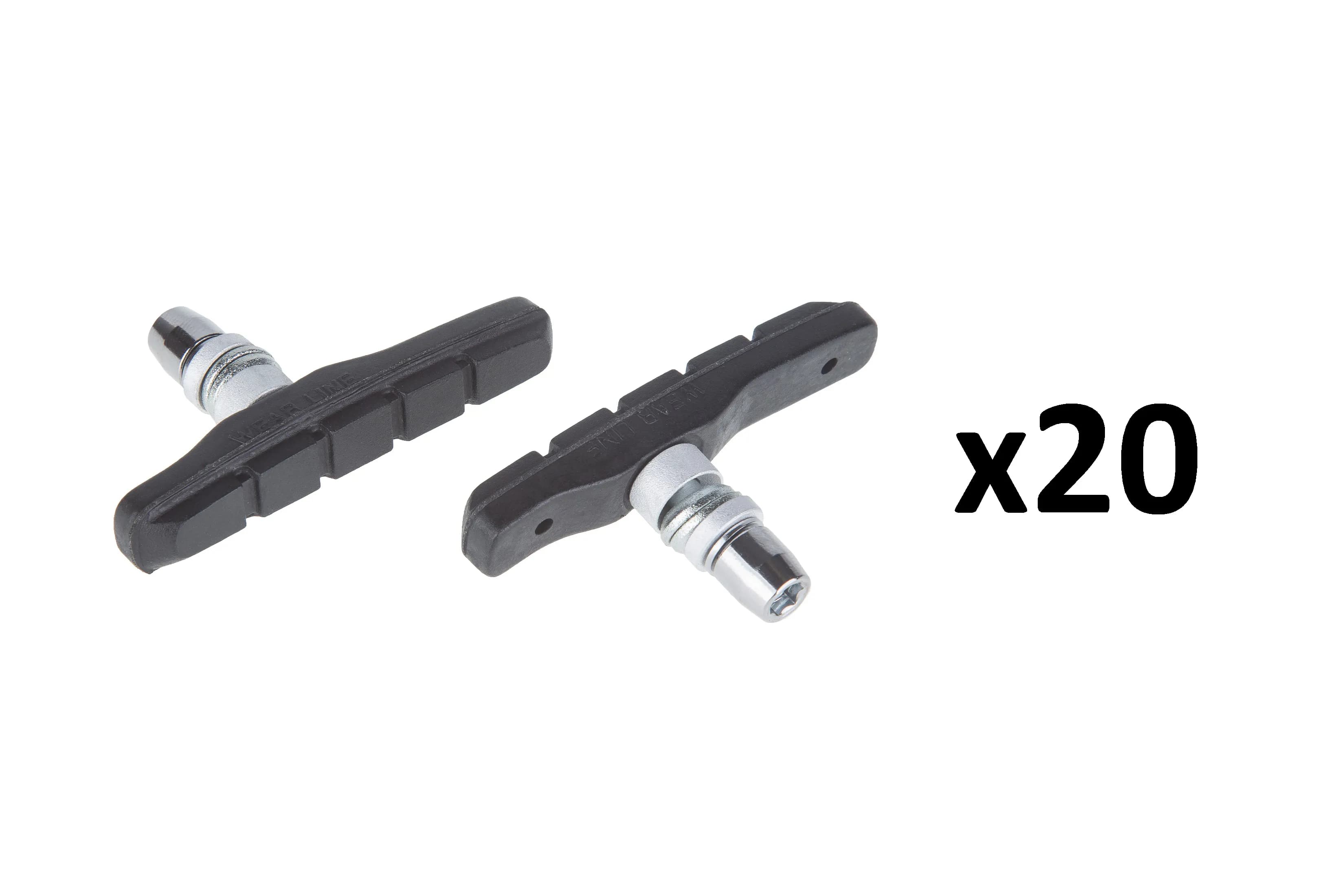 Гальмівні колодки ONRIDE Vice, V-brake 72 мм, чорні (полібег), 20 пар, ОЕМ