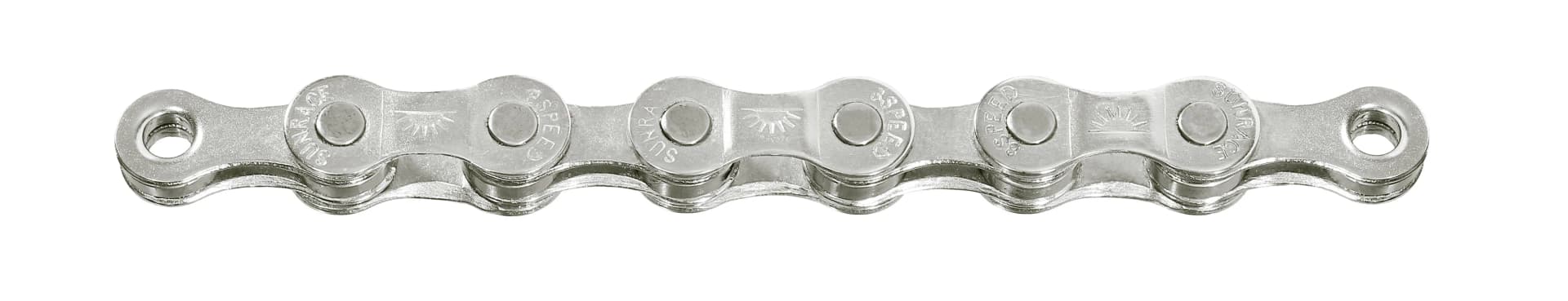 Ланцюг SunRace CNM84 S Silver 8 швидкостей, 116 ланок, з з'єднувальним піном
