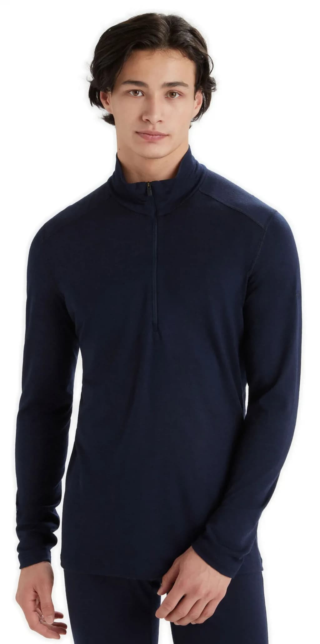 Термофутболка з довгим рукавом ICEBREAKER 200 Oasis LS Half Zip MEN MIDNIGHT S