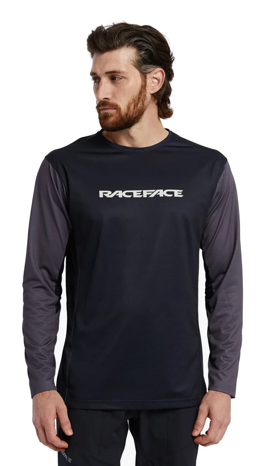 Велофутболка RACE FACE Indy LS Jersey-Charcoal-M