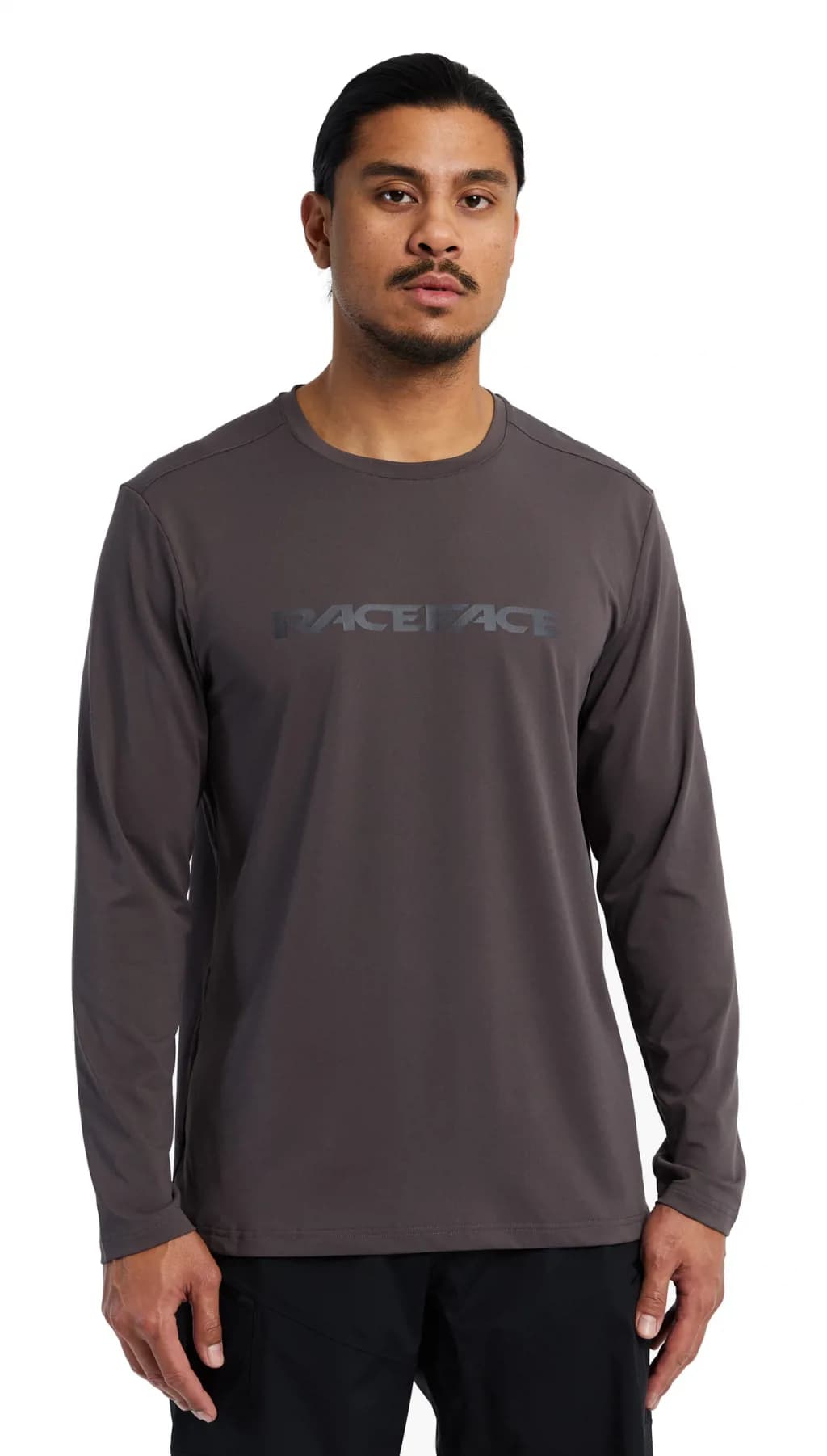 Велофутболка RACE FACE Commit LS Tech Top-Charcoal-S