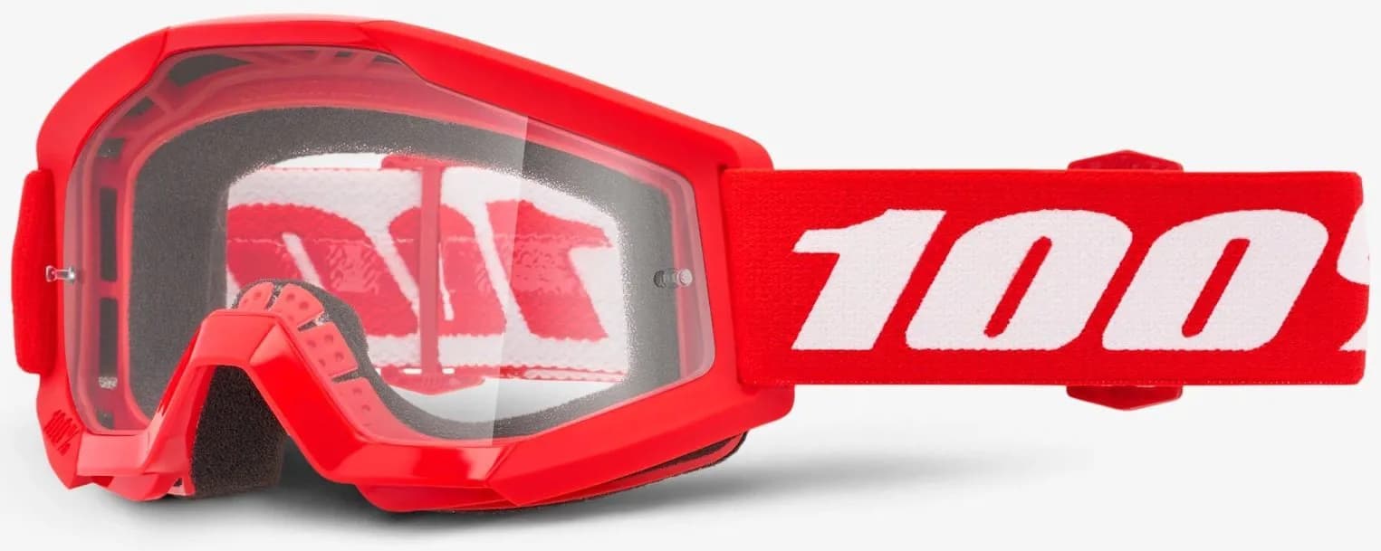 Дитячі окуляри 100% STRATA MINI Goggle Red - Clear Lens, Clear Lens