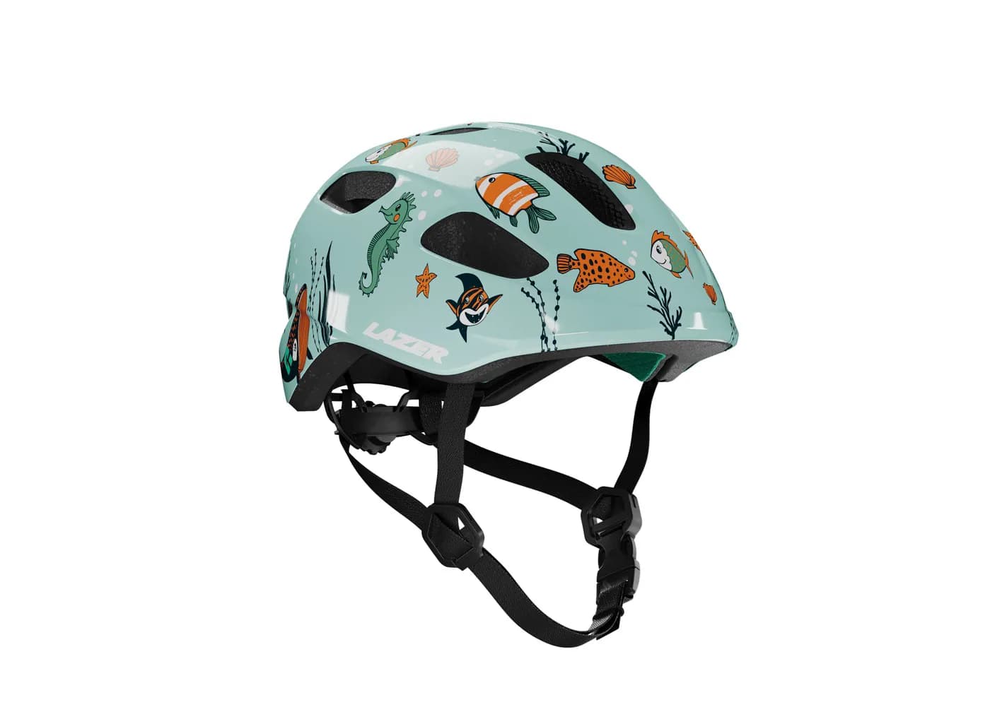 Шолом LAZER Pnut 2.0 KinetiCore морський світ, бірюзовий