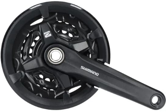Шатуни Shimano FC-MT210-3, 175мм, 40X30X22, інтегрована вісь, захист зірок, без каретки