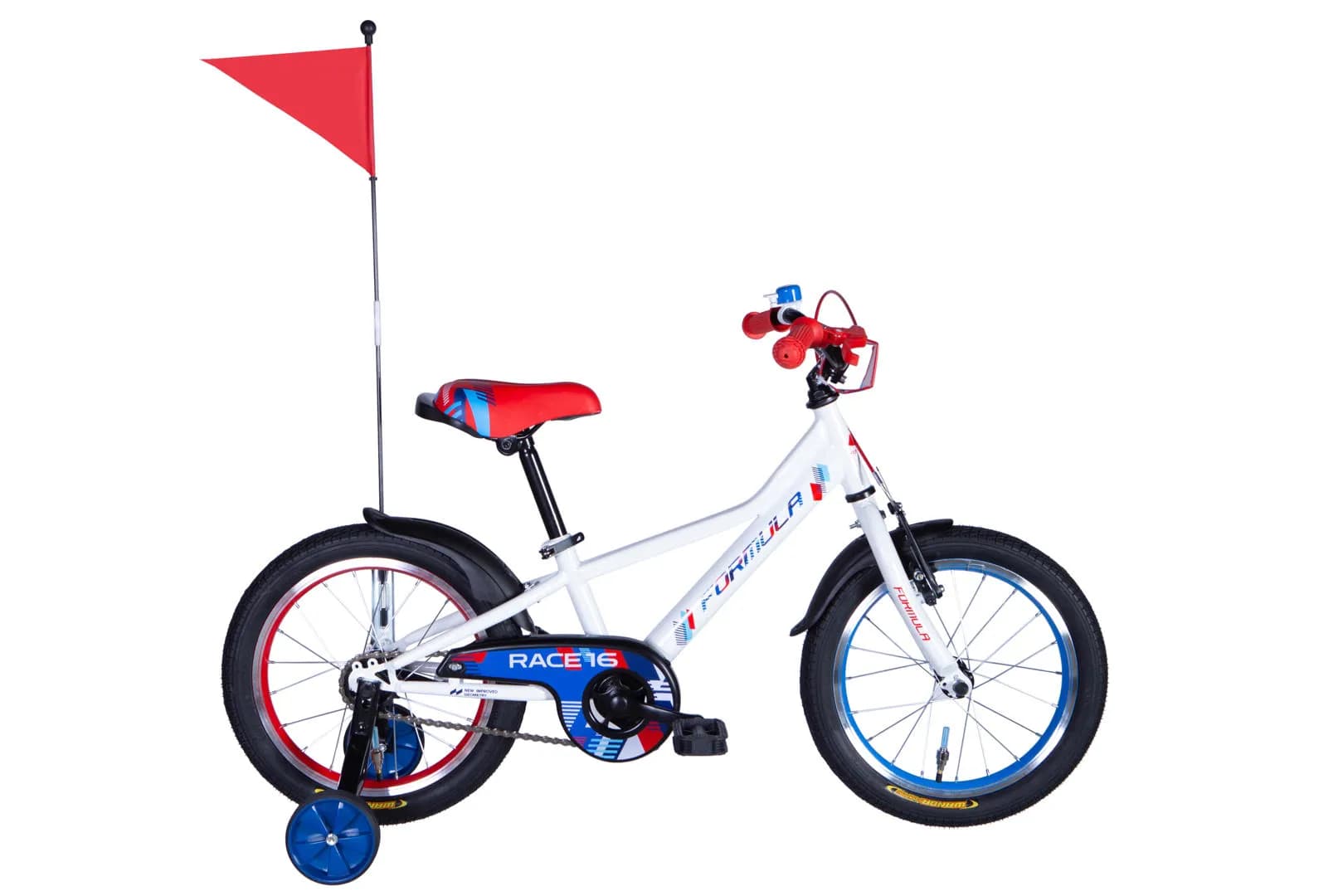 Велосипед ST 16" Formula RACE BH рама-8,5" білий з червоним та синім 2025