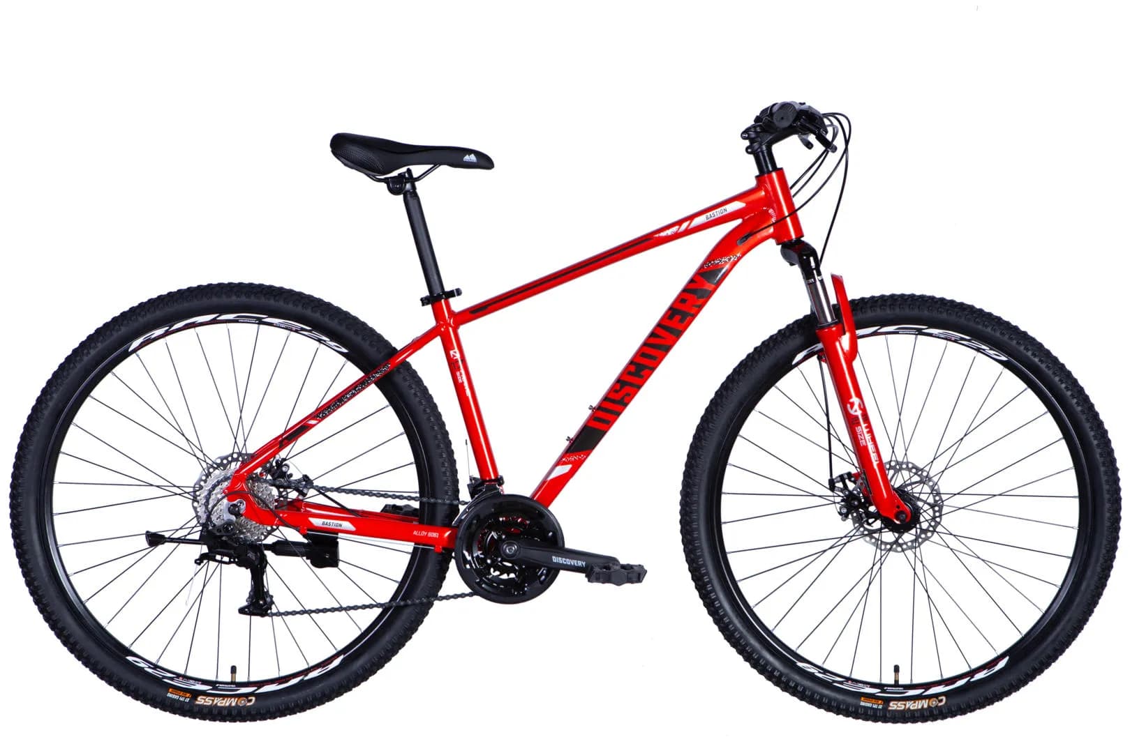 Велосипед AL 29" Discovery BASTION DD CS рама-17" червоно-чорний 2025
