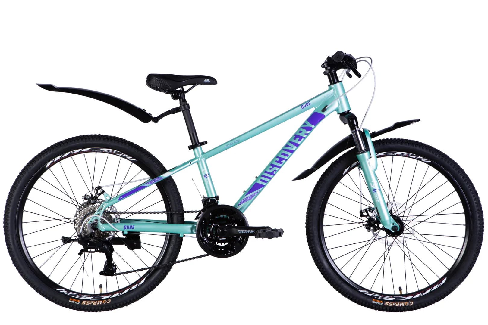 Велосипед AL 24" Discovery QUBE DD CS рама-11,5" свiтло-бiрюзовий 2025