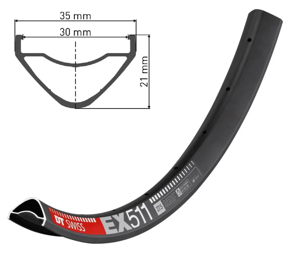 Обід DT SWISS EX 511 29x30 DISK BRAKE 28отв.