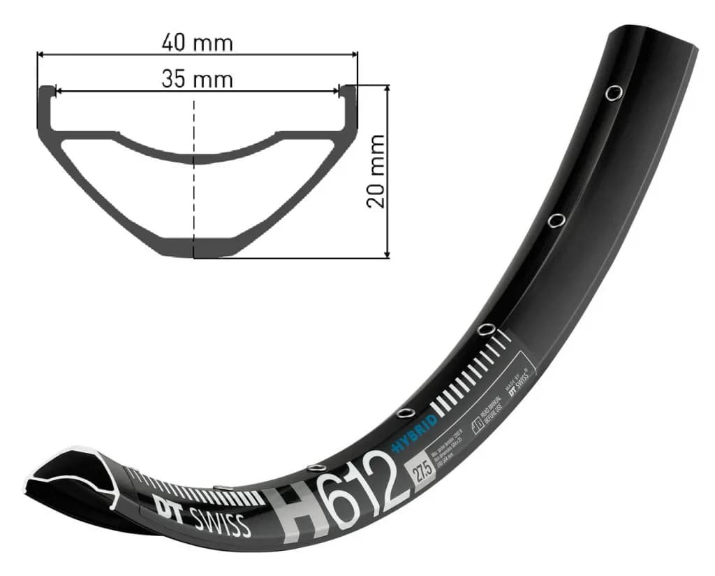 Обід DT SWISS H 612 27x35 DISK BRAKE 32отв.