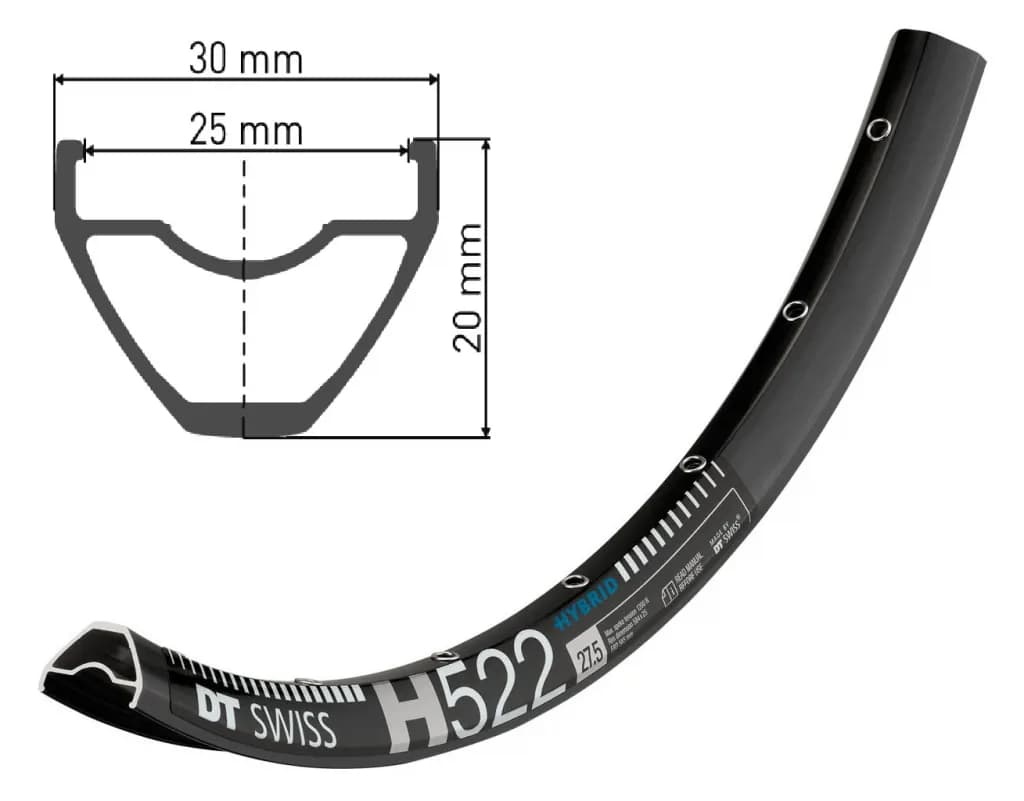 Обід DT SWISS H 522 27x25 DISK BRAKE 28отв.