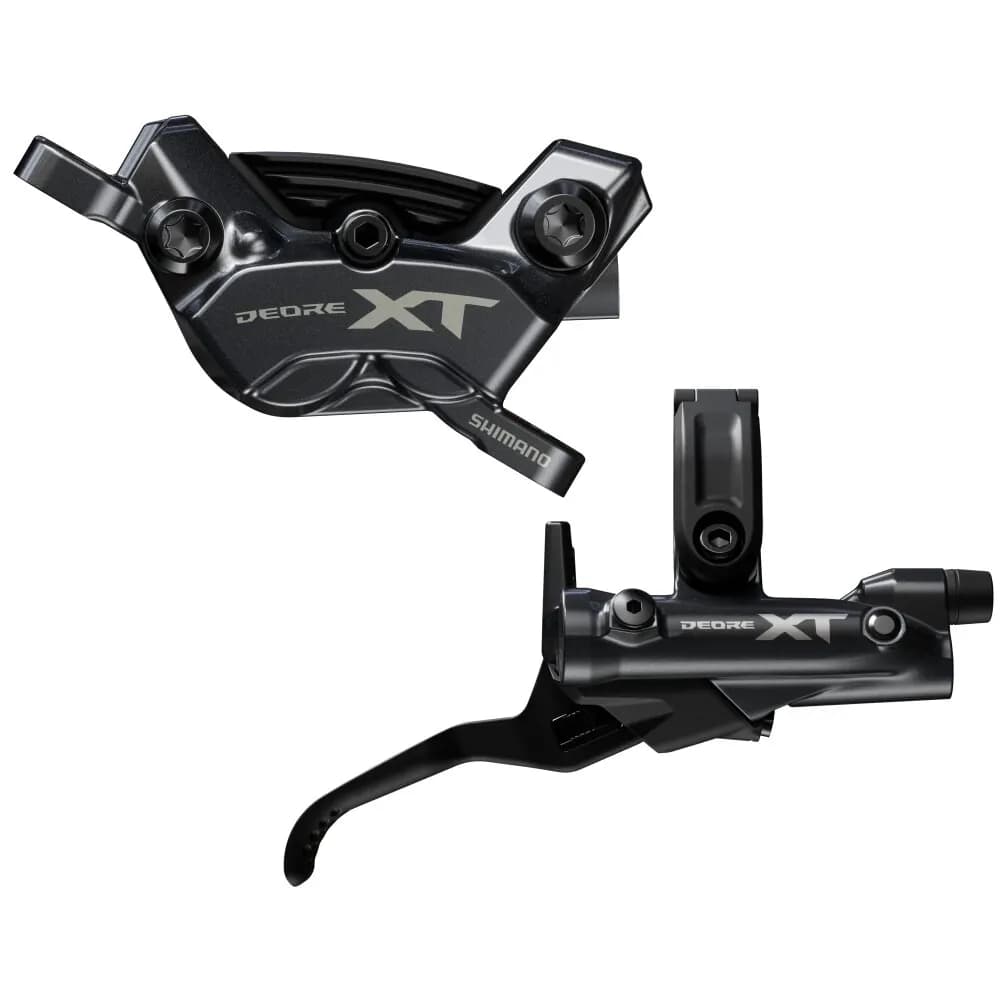 Гальмо гідравл. дискове Shimano M8220 DEORE XT заднє (права ручка, 4-поршн каліпер, J-kit гідролінія 1700мм)