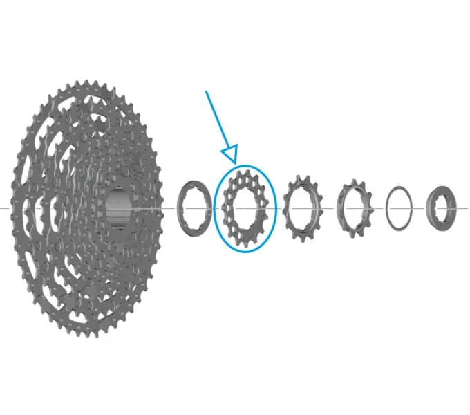 Зірка касети Shimano CS-LG600, 15-зуб.