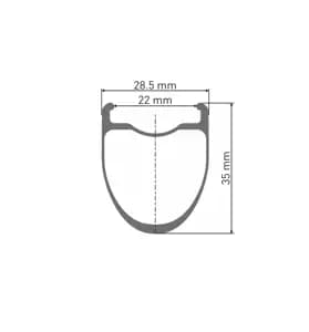 Колесо DT Swiss  ERC 1400 DI 700C CL 35 12/142 ASL11