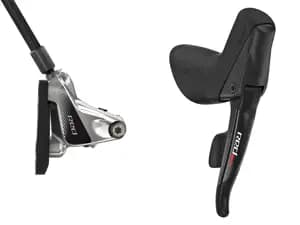 Дуал SRAM гідравлічний Red 11-шв Перемикач - зад., Гальма - зад., 1800mm Flat Mount Ti Кріплення