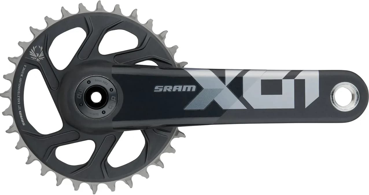Шатуны SRAM X01 Eagle 55mm Chainline DUB 12s 175 w Direct Mount 32T X-SYNC 2 Chainring Lunar Polar (DUB Cups/Bearings not included) C2