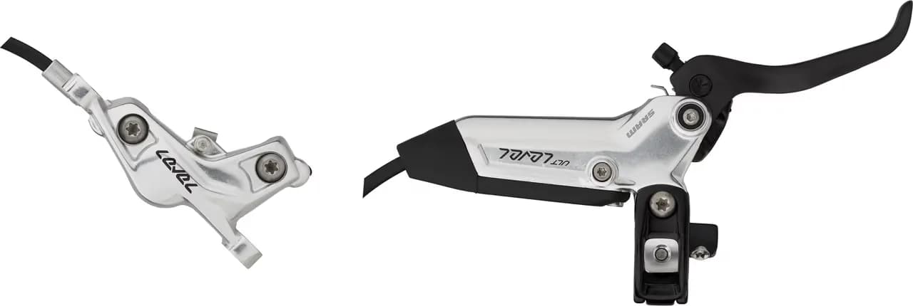 Гальма дискові SRAM Level Ultimate Stealth 4 Piston - Carbon Lever, Ti Hardware, Reach Adj, Clear Ano Front 950mm Hose (includes MMX Clamp, Rotor/Bracket sold separately) C1