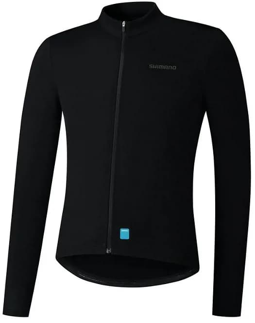 Велоджерсі Shimano ELEMENT LONG SLEEVE утеплене, чорне, розм. M