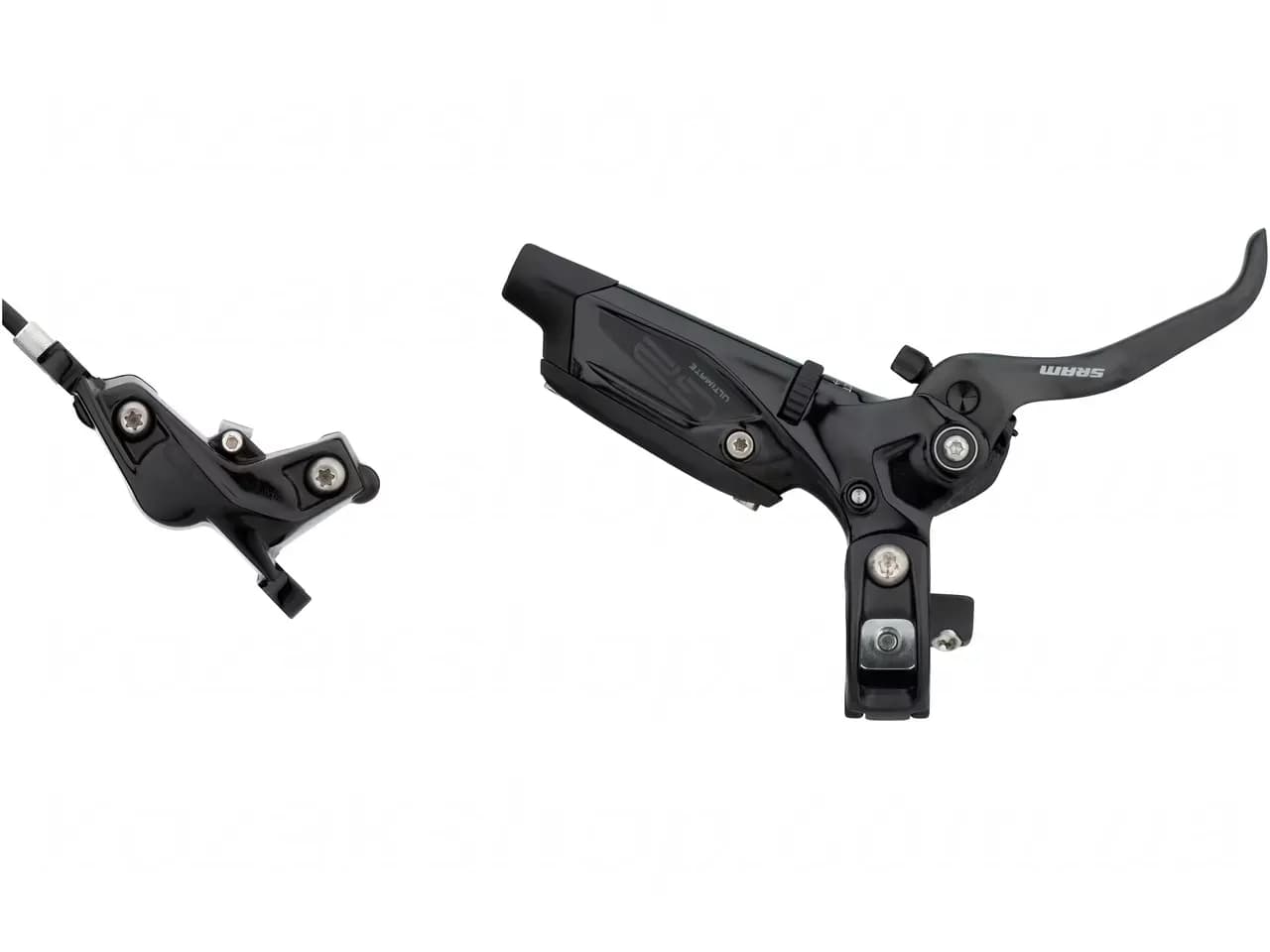 Гальма SRAM G2Ultimate, Carbon Lever, Ti Hardware, Reach, SwingLink, Contact, Gloss Black Rear 2000mm Hose (includes MMX Clamp, Rotor/Bracket sold separately) A2
