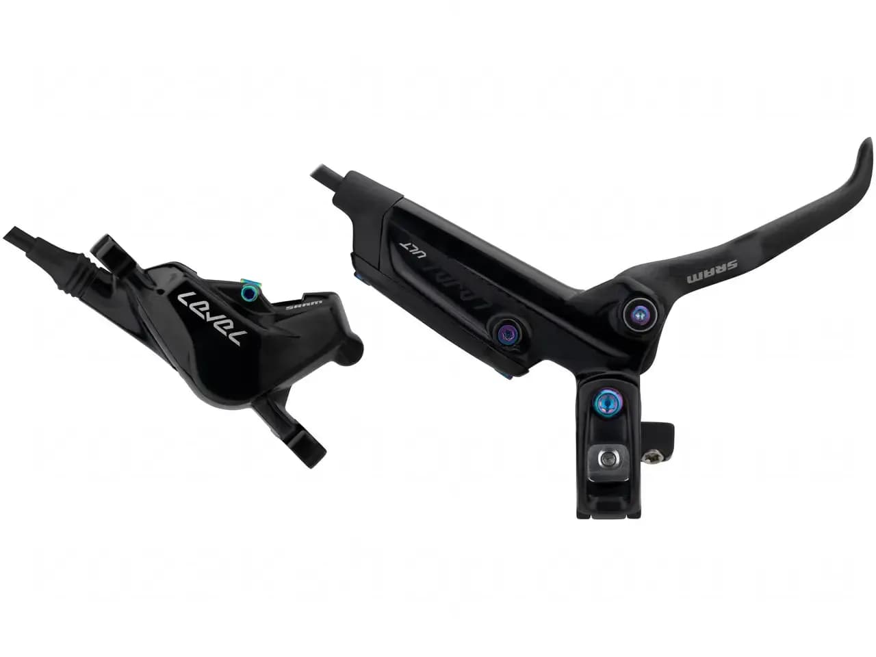 Гальма дискові SRAM Level Ultimate, Carbon Lever Rainbow Black Rear 2000mm