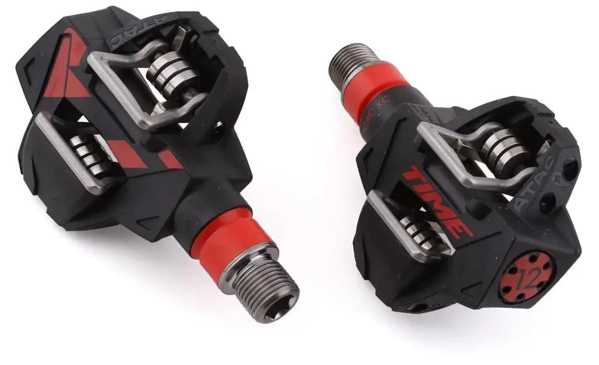 Педалі контактні TIME ATAC XC 12 XC/CX pedal, including ATAC cleats, Black/Red
