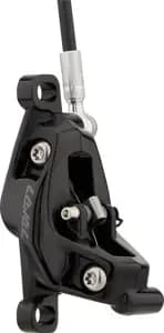 Гальма дискові SRAM Level Silver Stealth 4 Piston -  Aluminum Lever, Stainless Hardware, Reach Adj, Black Ano Front 950mm Hose (includes MMX Clamp, Rotor/Bracket sold separately) C1