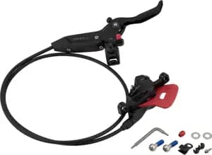 Гальма дискові SRAM Level Silver Stealth 2 Piston - Aluminum Lever, Stainless Hardware, Reach Adj, Black Ano Rear 2000mm Hose (includes MMX Clamp, Rotor/Bracket sold separately) C1