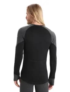 Термофутболка з довгим рукавом ICEBREAKER 260 Zone LS Crewe MEN JET HTHR/BLACK S