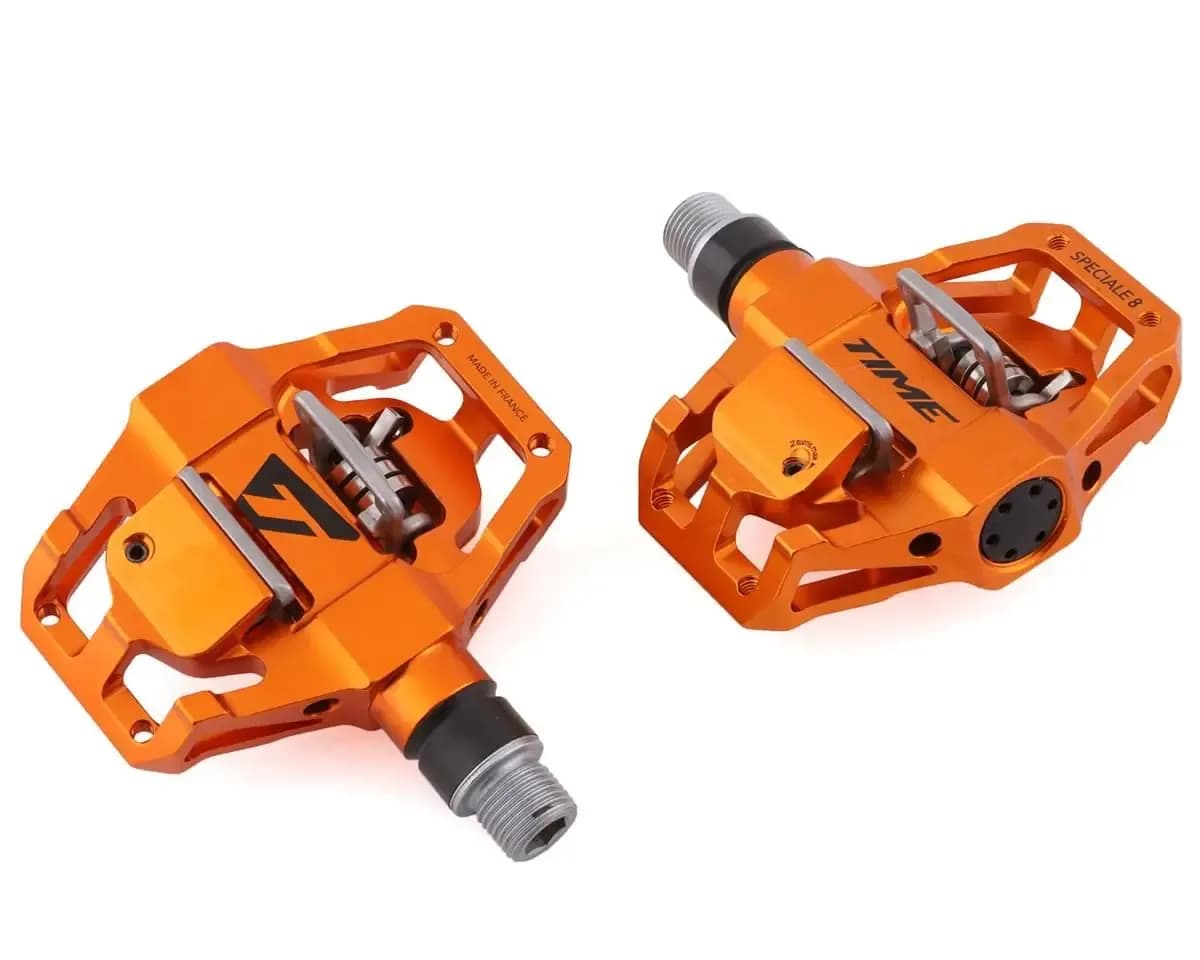 Педалі контактні TIME Speciale 8 Enduro pedal, including ATAC cleats, Orange
