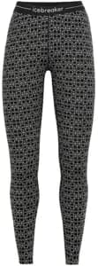Термоштани ICEBREAKER 250 Vertex Leggings Alpine Geo WOMEN BLACK/SNOW/J M