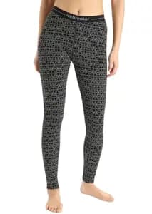Термоштани ICEBREAKER 250 Vertex Leggings Alpine Geo WOMEN BLACK/SNOW/J M