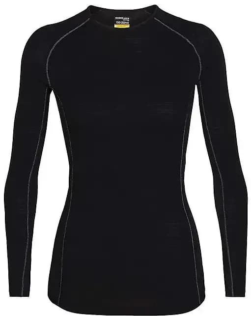 Термофутболка з довгим рукавом ICEBREAKER 150 Zone LS Crewe WOMEN BLACK L