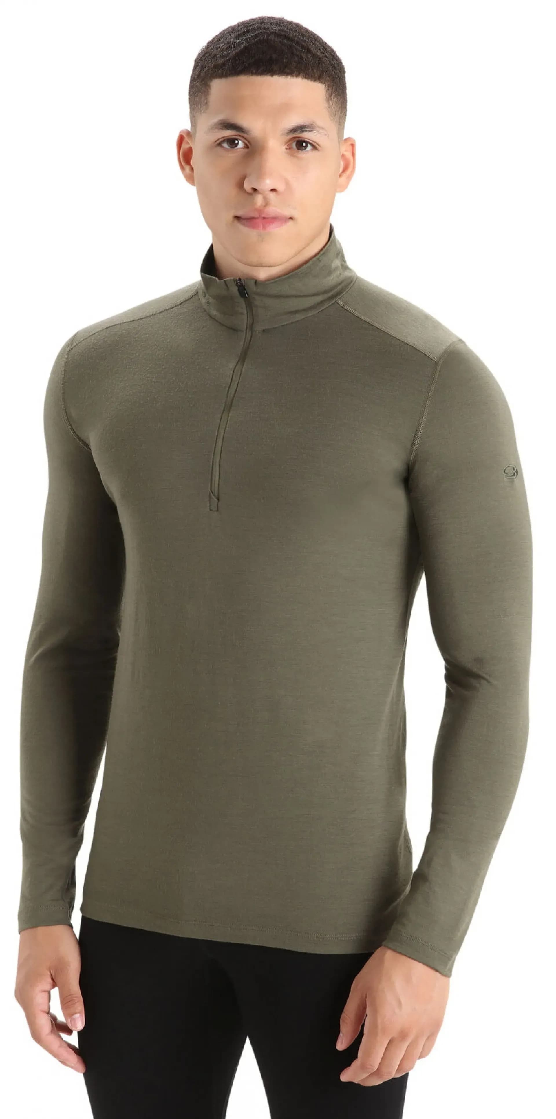 Термофутболка з довгим рукавом ICEBREAKER 200 Oasis LS Half Zip MEN LODEN S