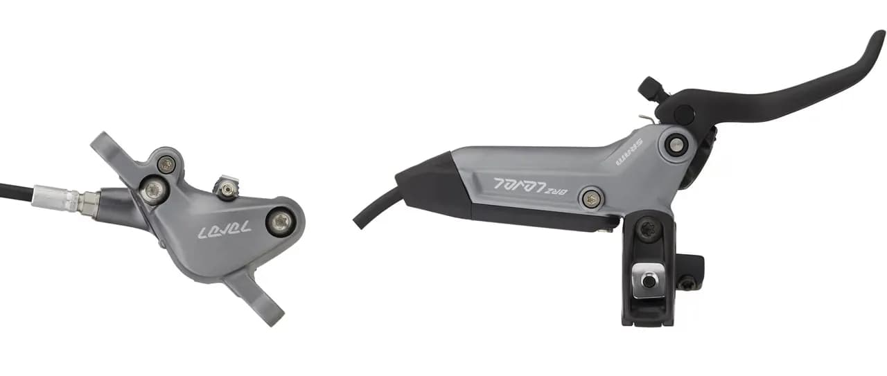 Гальма дискові SRAM Level Bronze Stealth 2 Piston - Aluminum Lever, Stainless Hardware, Reach Adj, Blast Dark Polar Rear 2000mm Hose (includes MMX Clamp, Rotor/Bracket sold separately) C1