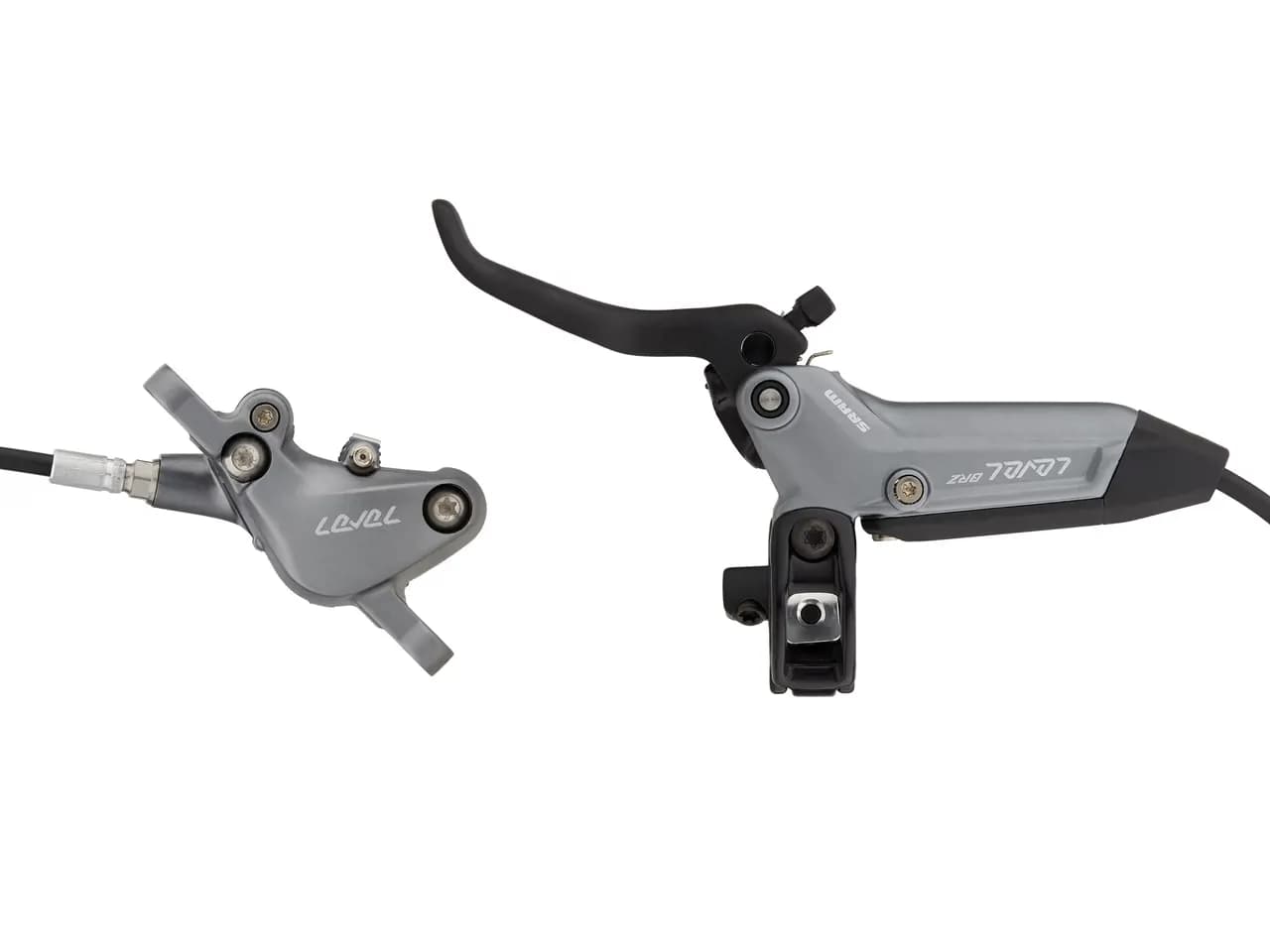Гальма дискові SRAM Level Bronze Stealth 2 Piston -  Aluminum Lever, Stainless Hardware, Reach Adj, Blast Dark Polar Front 950mm Hose (includes MMX Clamp, Rotor/Bracket sold separately) C1