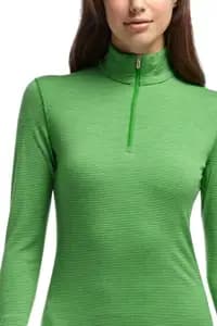 Термофутболка з довгим рукавом ICEBREAKER BF 200 Oasis LS Half Zip Stripe WMN frond XS