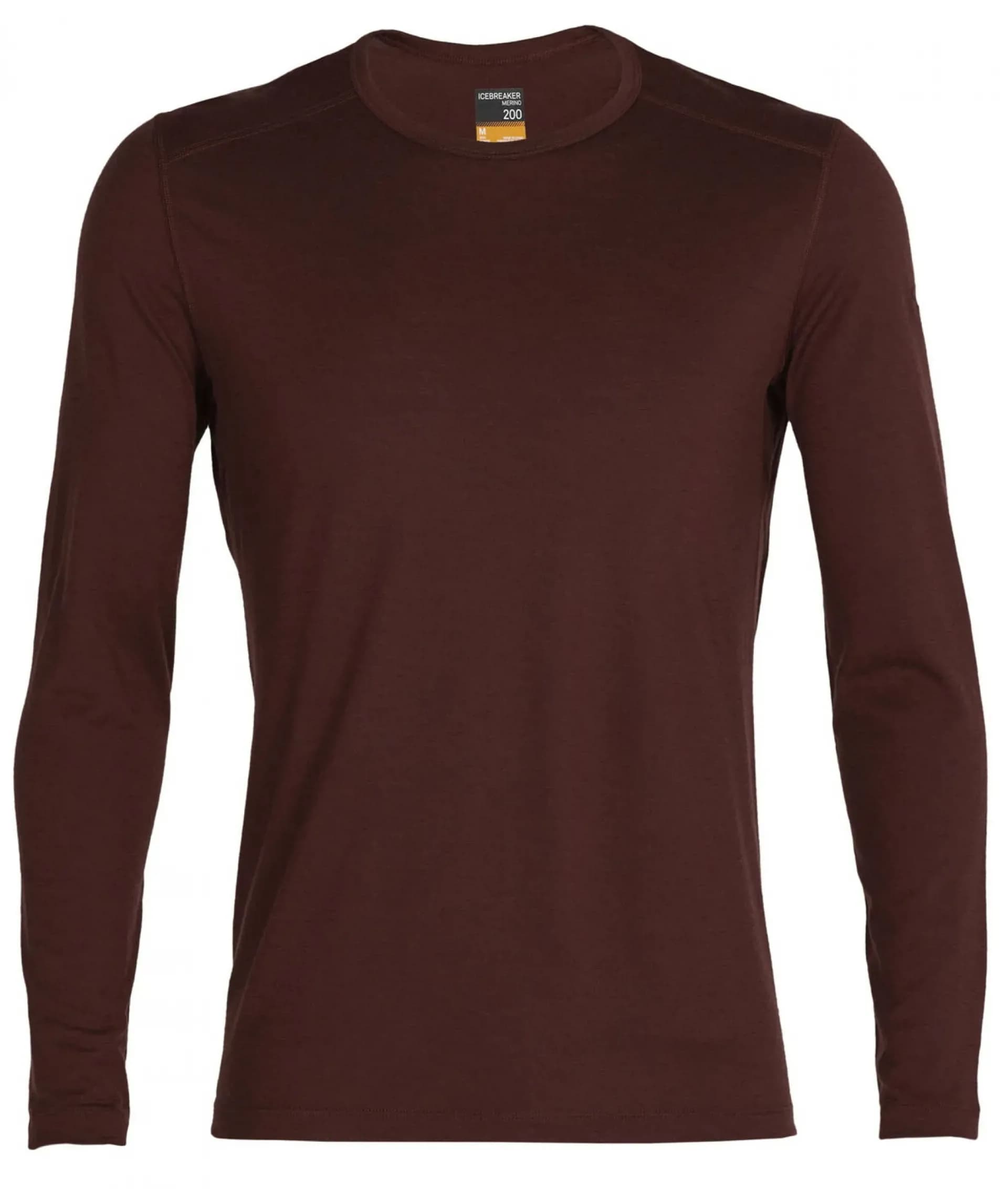 Термофутболка з довгим рукавом ICEBREAKER 200 Oasis LS Crewe MEN ESPRESSO S
