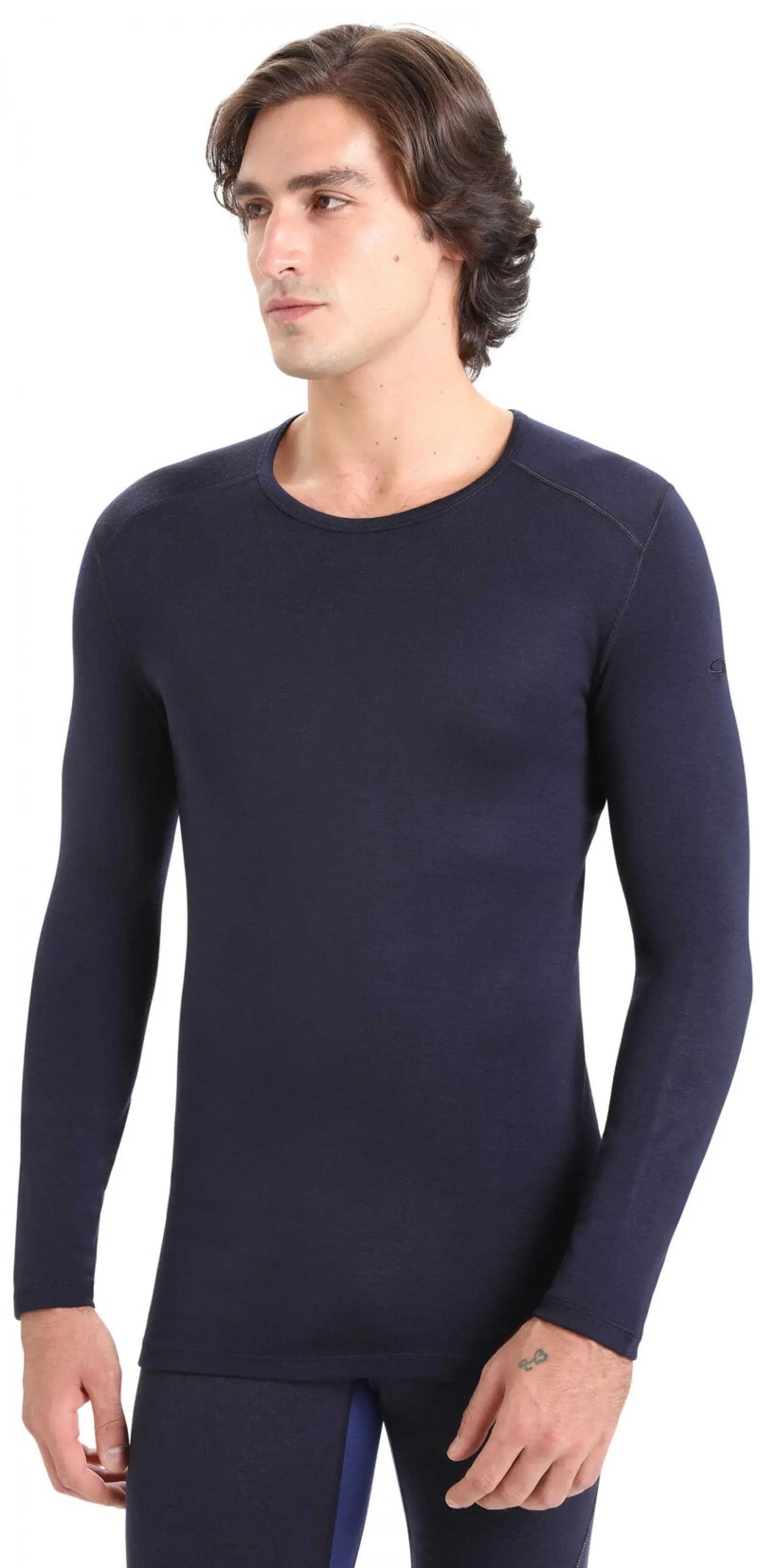 Термофутболка з довгим рукавом ICEBREAKER 260 Tech LS Crewe MEN MIDNIGHT M